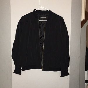 Black Express bomber jacket